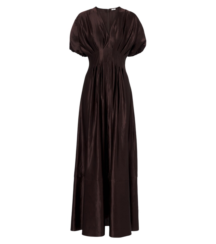 Photo: Joseph Nova pleated linen and silk maxi dress