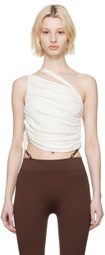 ANDREĀDAMO White Draped Tank Top