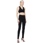 Helmut Lang Black Jersey Leggings