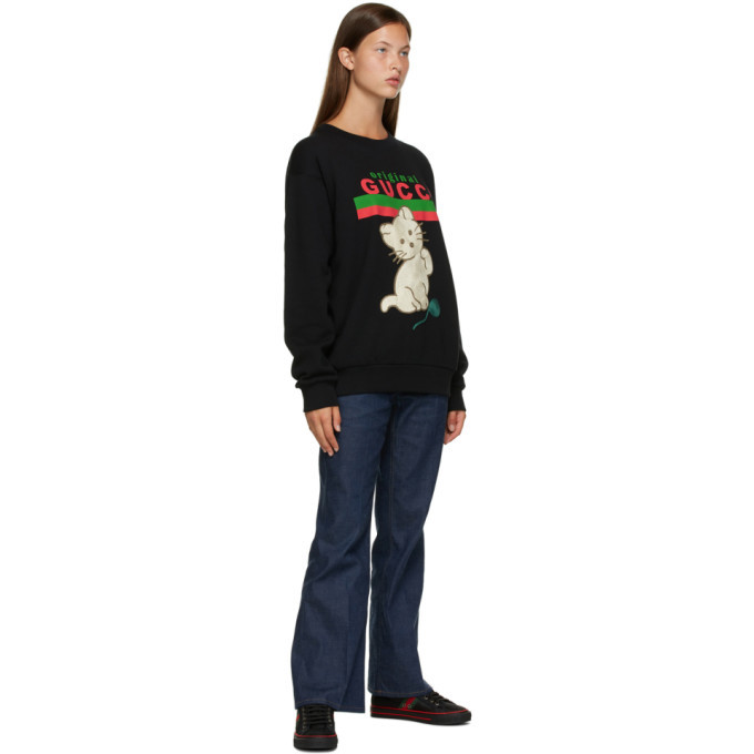 Gucci Black Original Gucci Cat Sweater