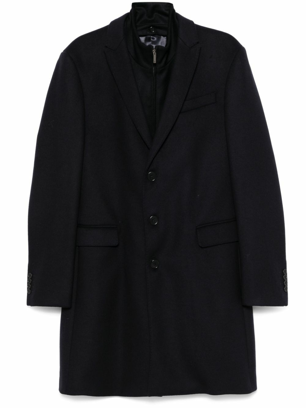 GIORGIO ARMANI Wool blend chester long coat outer black 42