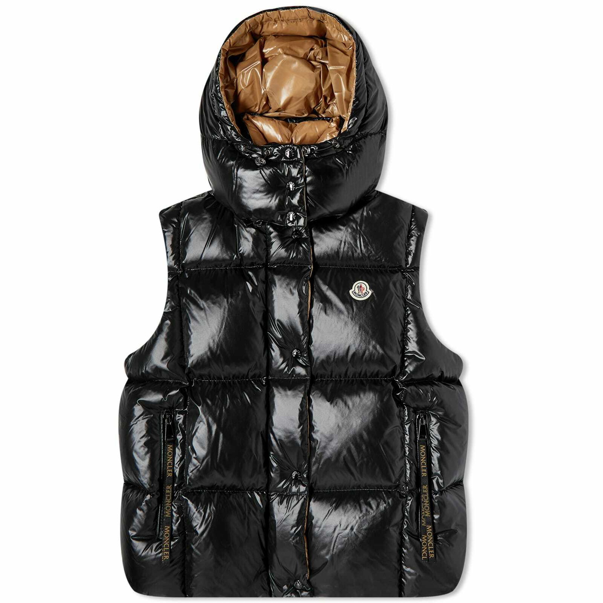 【MONCLER】LUZULE DOWN VEST Black Luzule Hooded Down Vest - Vests for Women | Moncler US
