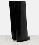 Givenchy Shark 95 leather knee-high boots