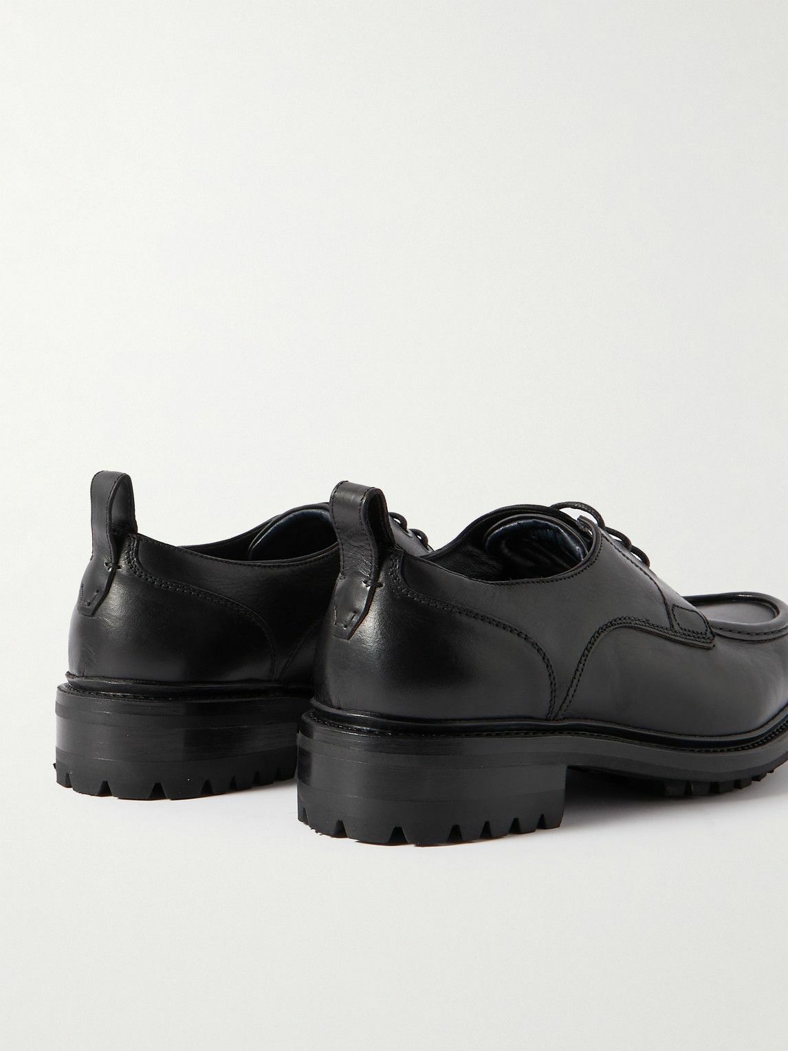 Brioni - Leather Derby Shoes - Black Brioni