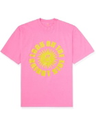 Sorry In Advance - Printed Cotton-Jersey T-Shirt - Pink