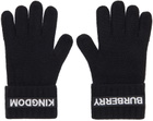 Burberry Black Cashmere Logo & 'Kingdom' Gloves