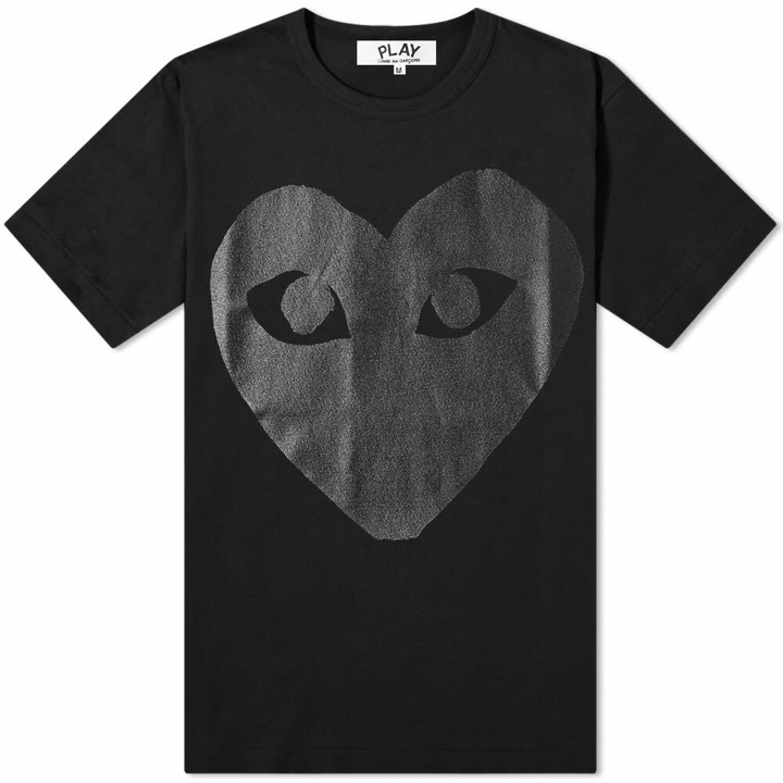 Photo: Comme des Garçons Play Men's Heart Logo T-Shirt in Black/Black