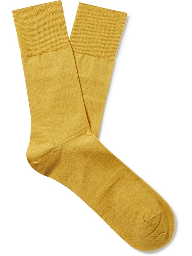 Photo: Falke - Airport Virgin Wool-Blend Socks - Yellow