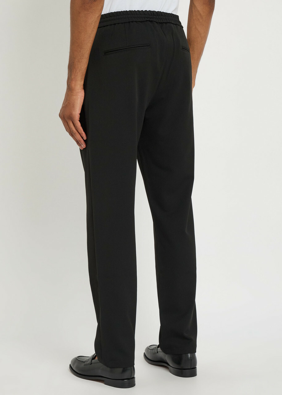 Les Deux Como Slim Straight-leg Woven Trousers Black