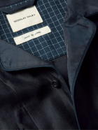 Nicholas Daley - Camp-Collar Checked Cotton Shirt - Blue