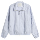 DUNST Women's Light Harrington Jacket in Soft Blue Stripe