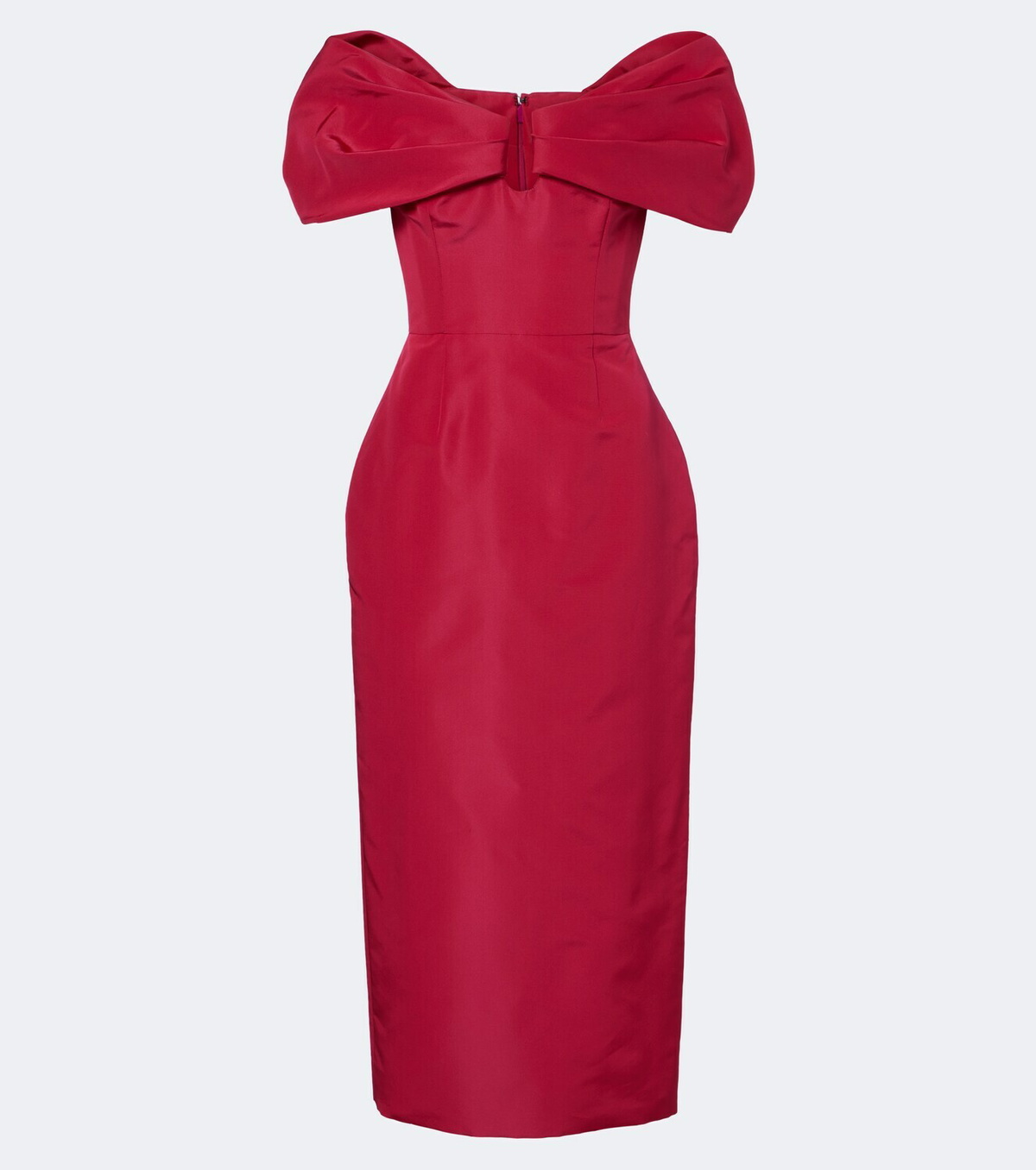 Carolina Herrera Off-shoulder silk faille cocktail dress