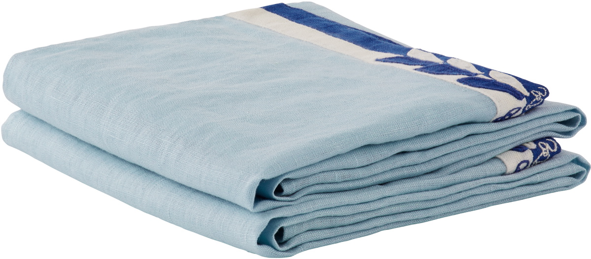 Bode Blue & White Seedling Stripe Dish Towel Set