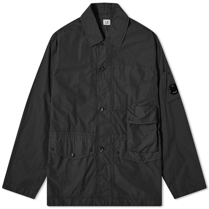 Photo: C.P. Company Men's Flatt Nylon Chore Jacket in Black