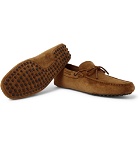 Tod's - Gommino Suede Driving Shoes - Tan