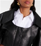 Jacquemus Obra cropped leather jacket