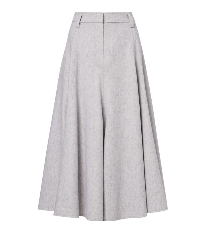 Photo: Brunello Cucinelli Virgin wool midi skirt
