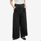 MM6 Maison Margiela Women's Denim 5-Pocket Pants in Black