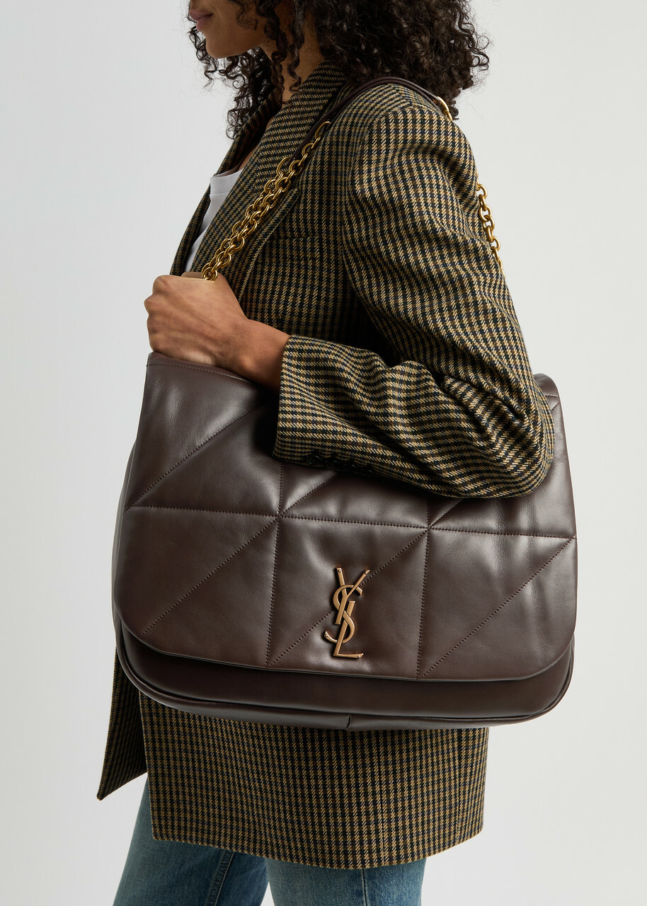 Saint Laurent Jamie 4.3 XL Leather Shoulder bag - Chocolate