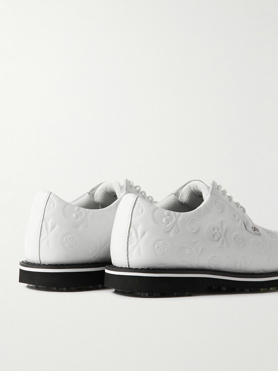 G/FORE - Gallivanter Logo-Debossed Leather Golf Shoes - White G/FORE