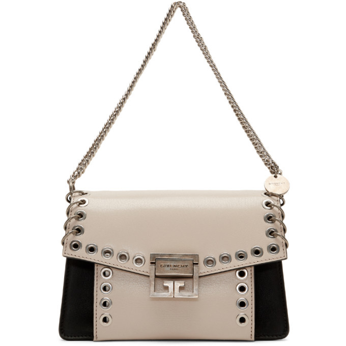 Givenchy White and Black Small GV3 Eyelet Bag Givenchy