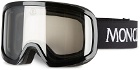 Moncler Grenoble Black Shiny Photochromic Smoke Ski Goggles