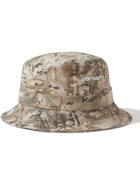 CARHARTT WIP - Logo-Embroidered Camouflage-Print Cotton-Canvas Bucket Hat - Neutrals