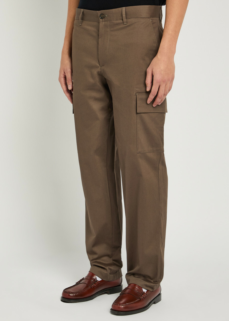 NN07 Mylo Stretch-cotton Cargo Trousers Bronze