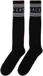 Versace Black & White Vintage Logo Socks