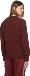 Wales Bonner Burgundy Steady Knit Sweater