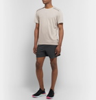 Nike Running - Tech Pack Stretch Jacquard-Knit Running T-Shirt - Light gray