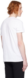 Balmain White Flocked T-Shirt