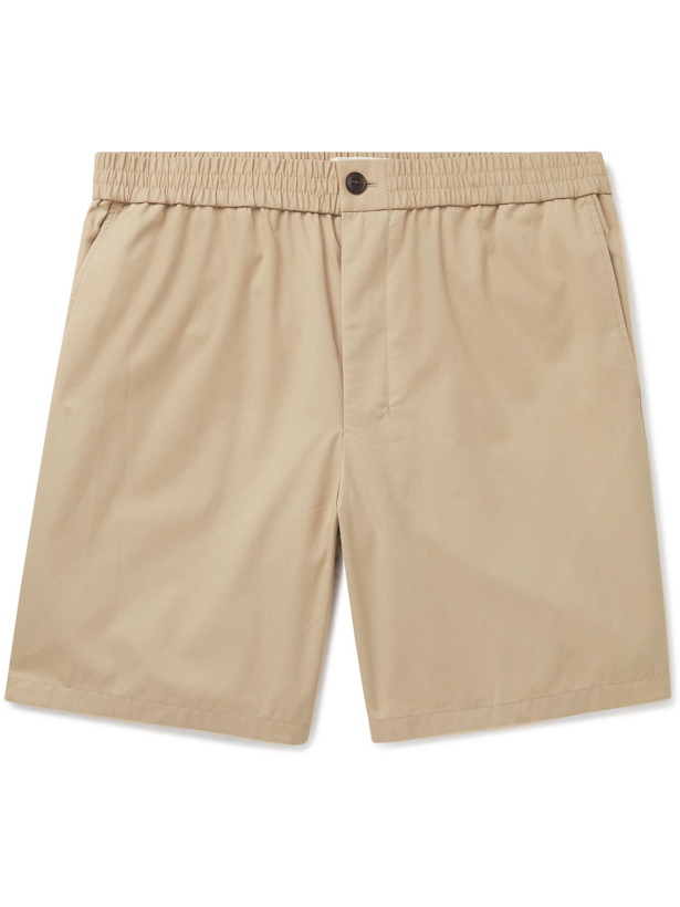 Photo: AMI PARIS - Cotton-Gabardine Bermuda Shorts - Neutrals - FR 36