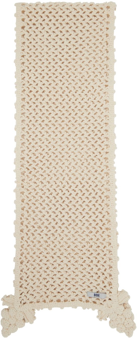 Bode Off-White Grape Scarf