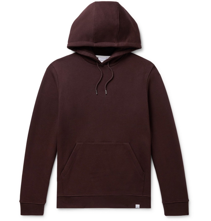 Photo: Norse Projects - Vagn Loopback Cotton-Jersey Hoodie - Burgundy