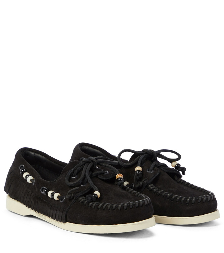 Photo: Alanui - x Sebago® Docksides suede moccasins