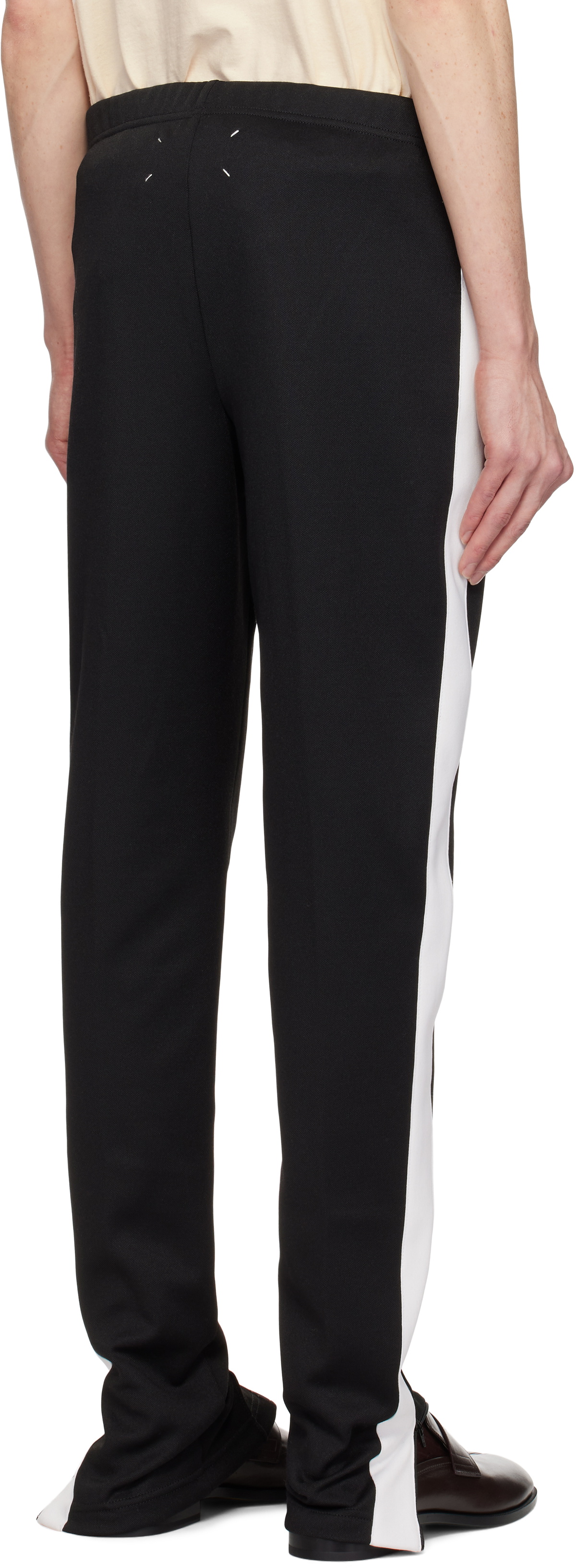 Maison Margiela Black Striped Sweatpants