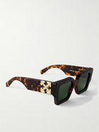 Off-White - Catalina Square-Frame Tortoiseshell Acetate Sunglasses