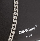 Off-White - Printed Leather Zip-Around Wallet - Black