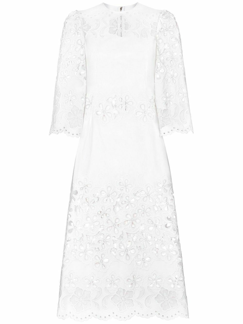 Dolce & Gabbana White Broderie Anglaise Dress Dolce & Gabbana