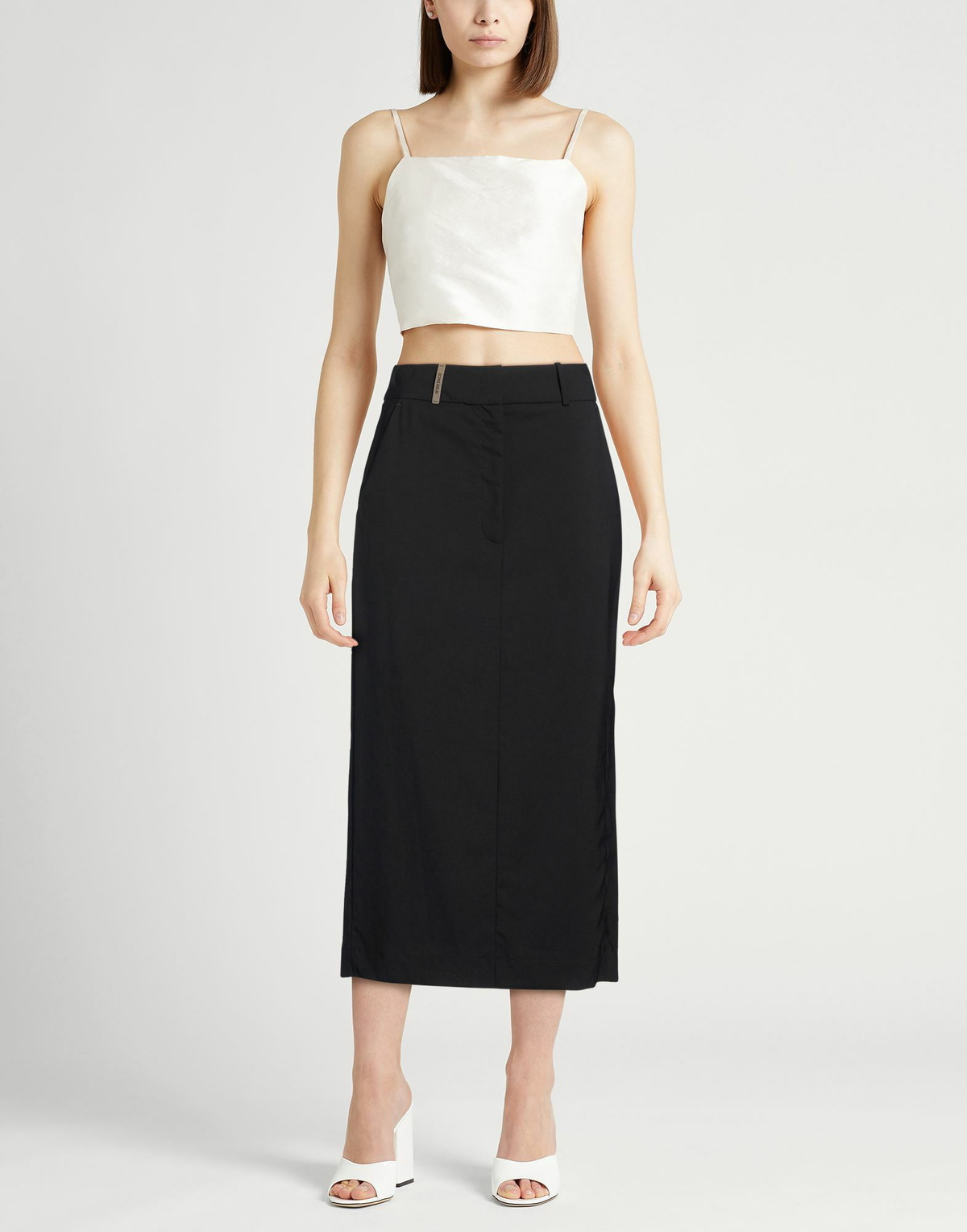 Peserico Womens Midi skirt in Black