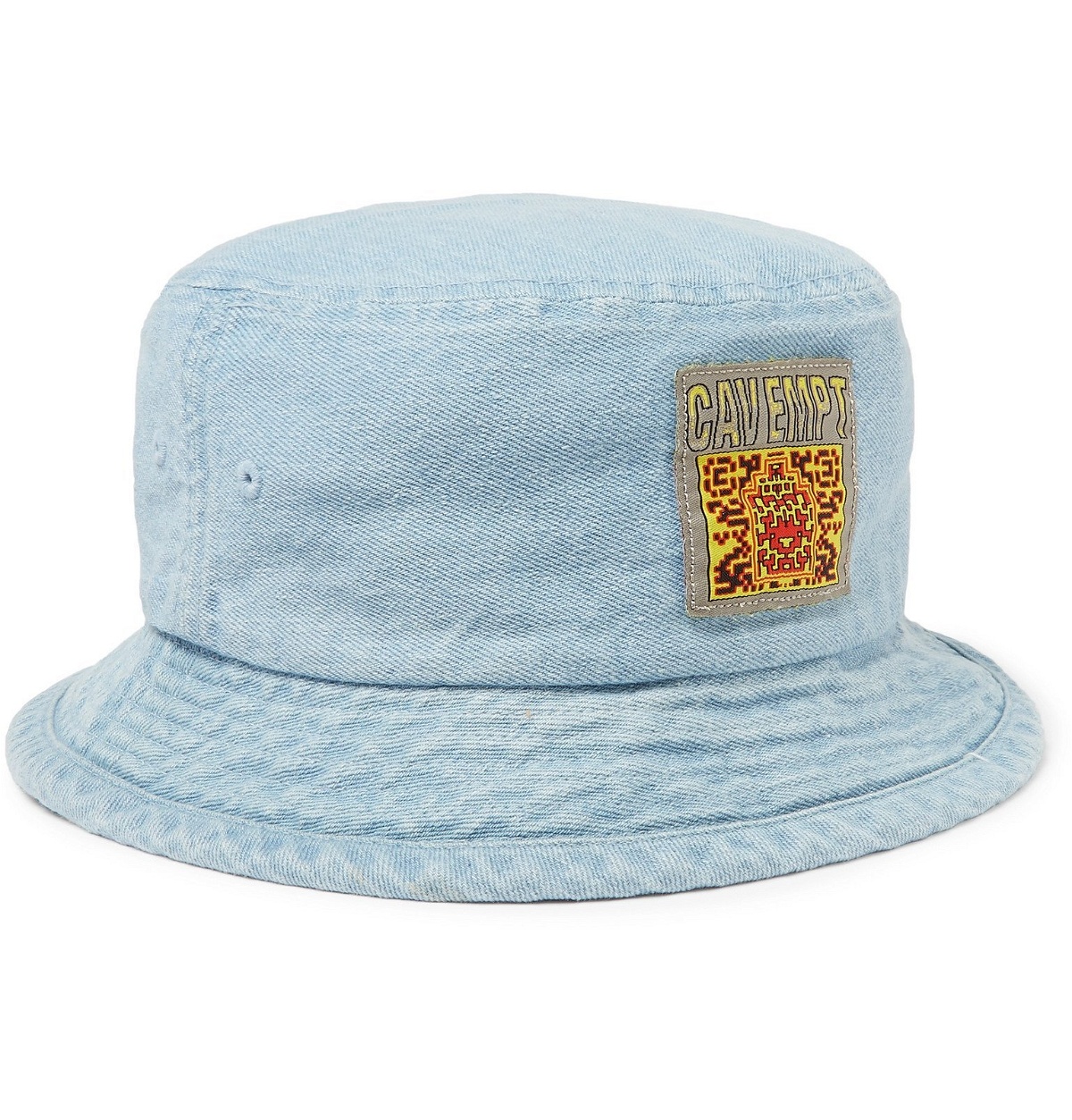 Photo: Cav Empt - Logo-Appliquéd Denim Bucket Hat - Blue