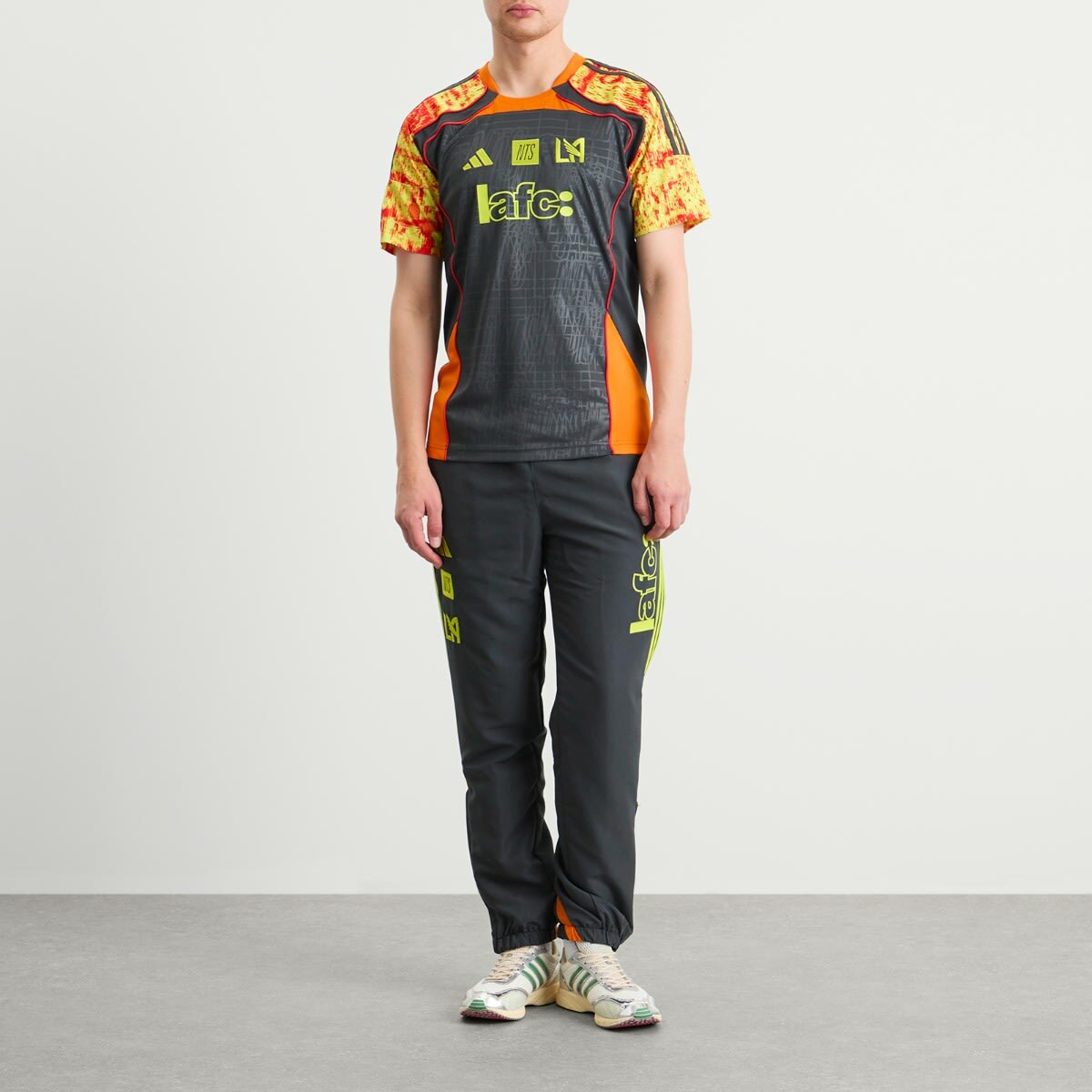 Adidas Los Angeles FC NTS Jersey in Red/Yellow/Fuchsia