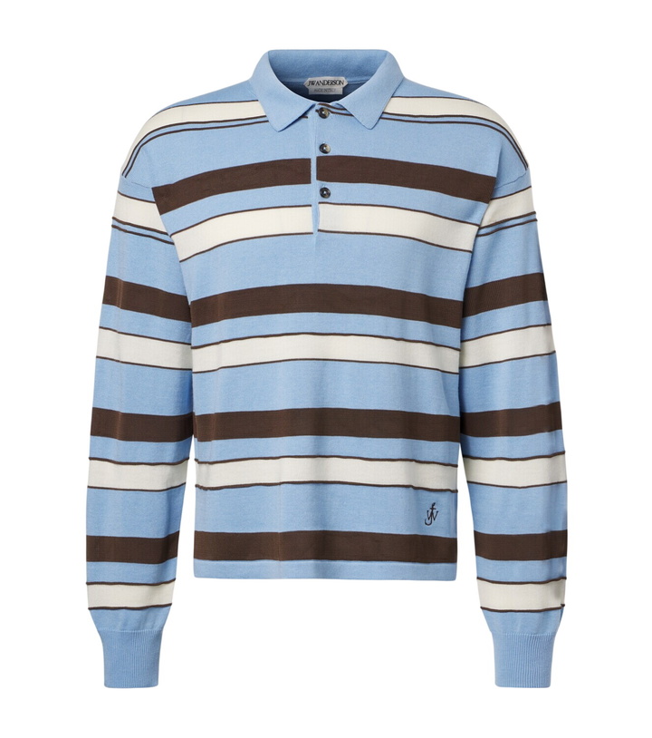 Photo: JW Anderson Striped cotton and wool-blend polo shirt