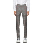 Alexander McQueen Black and White Prince of Wales Jacquard Trousers