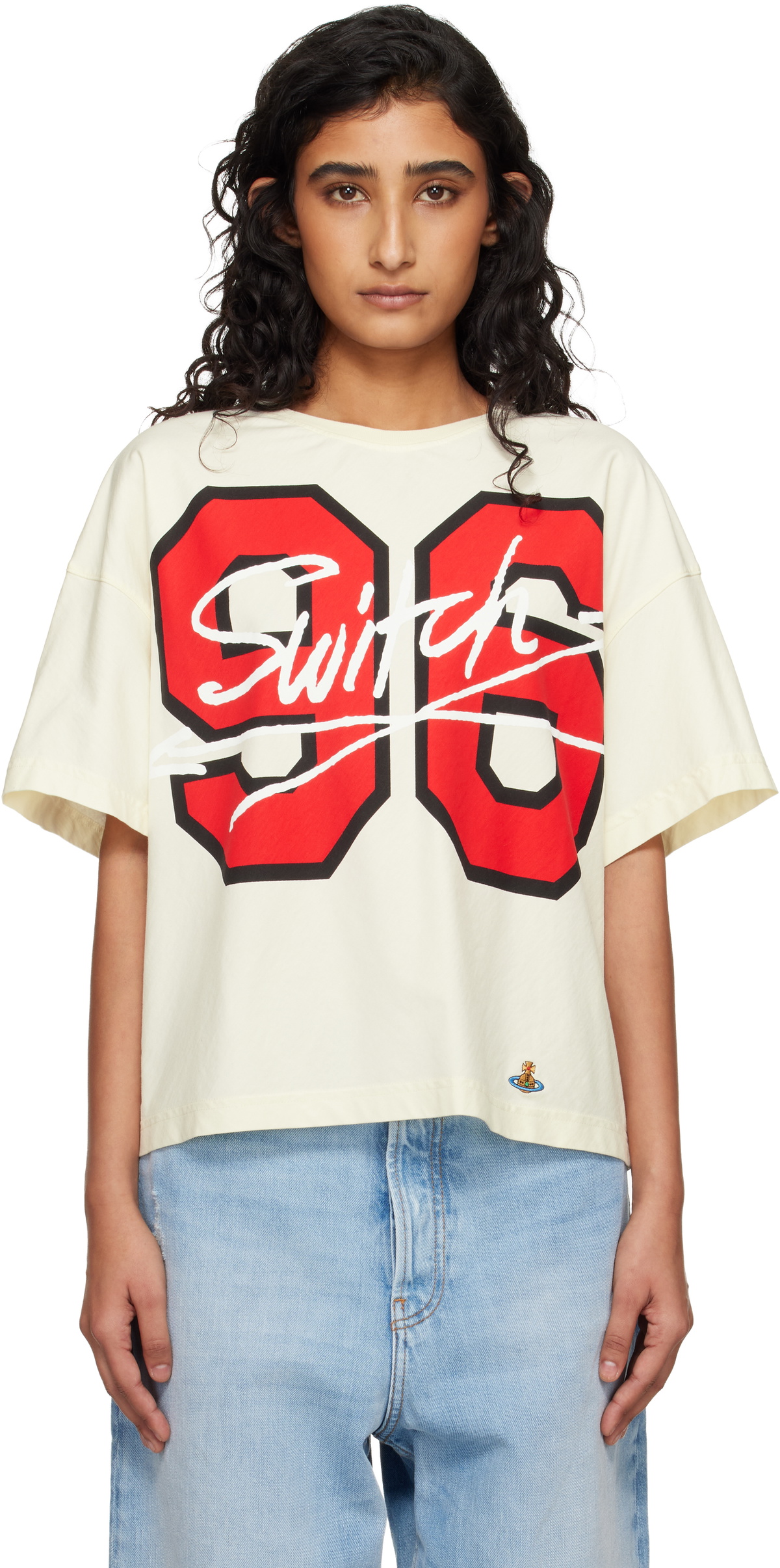 Vivienne Westwood Off-White Cotton Jersey 96 Switch Box T-shirt