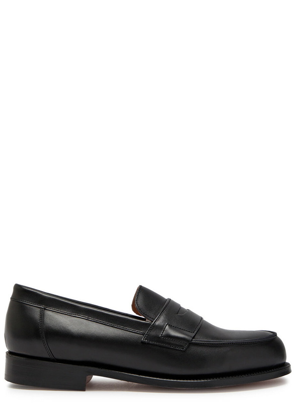 Photo: Grenson Epsom Leather Loafers Black