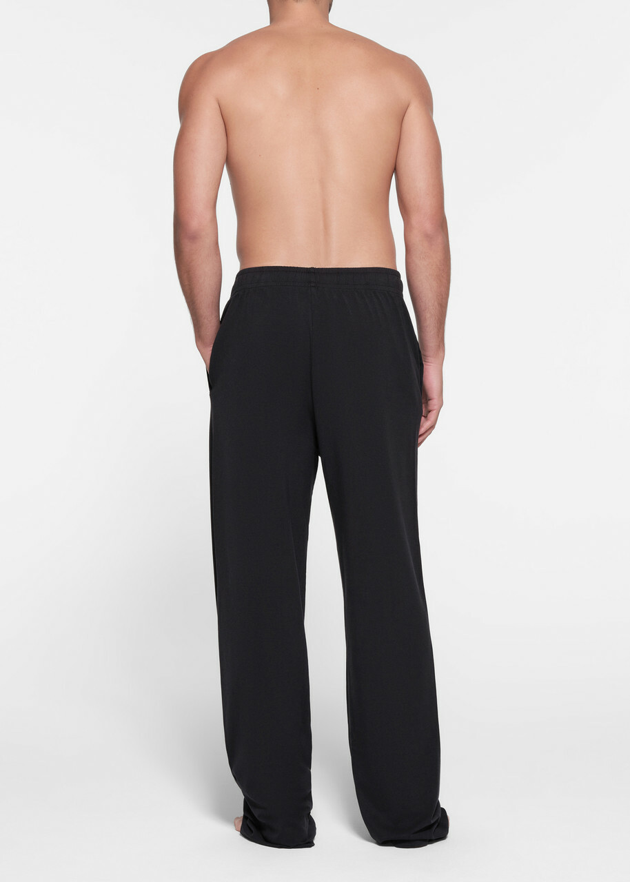 Skims Straight-leg Jersey Trousers Black