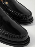 Dunhill - Rivet Leather Penny Loafers - Black