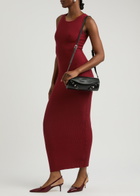 Aexae Stretch-knit Maxi Dress Dark Red